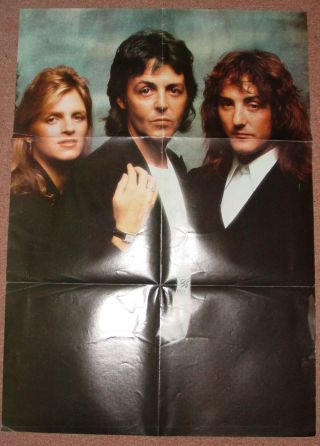 Wings - Poster From London Town Lp,  No Record