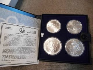 1976 - Canada - Montreal - Olympic - Games - 4) Coin Set Series Iii (4) W/ Box/coa