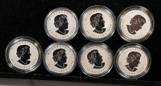 7 - Limited Reverse Proof - 2018 Canada 1 Oz Silver Maple Leaf W Capsule