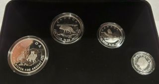 Canada 2004 Arctic Fox.  9999 Silver Maple Leaf Fractional Coin Set