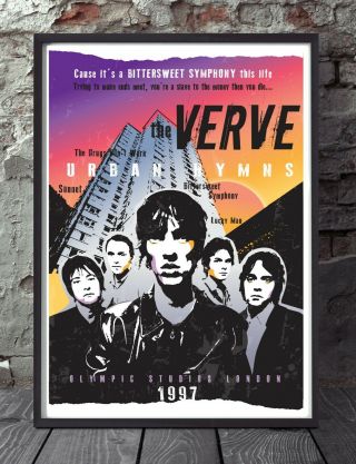 The Verve.  Richard Ashcroft Poster.  Specially Created.