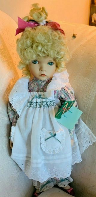 Mary,  Mary,  Quite Contrary Porcelain Doll By Dianna Effner for Edwin M.  Knowles 3