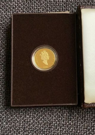 1991 Canada $100 Dollars Gold Coin,  Empress of India,  1/4 troy oz.  in case & 2