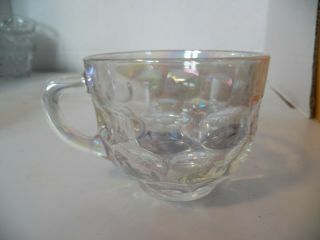 Vintage Federal Glass Iridescent Colonial Punch Cup
