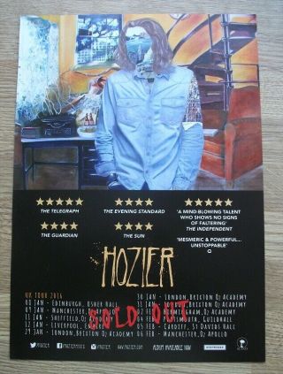 Hozier - Uk Tour Dates 2016 - Music Advert Poster 29 X 21 Cm