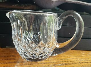 Waterford Crystal Small Mini Creamer Pitcher Lismore Individual 2.  75 " Cracked