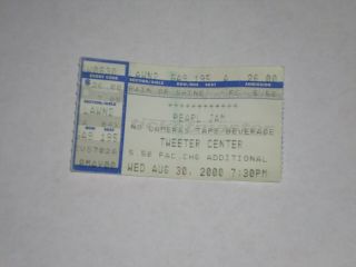 Pearl Jam Concert Ticket Stub - 2000 - Binaurel Tour - Tweeter Center - Mansfield,  Ma