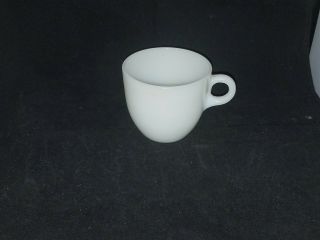 Vintage Fire King C Handle White Milk Glass Coffee Cup Mug Oven Ware 3 " Tall