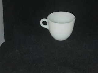 Vintage Fire King C Handle White Milk Glass Coffee Cup Mug Oven Ware 3 