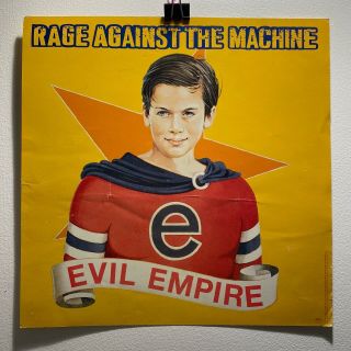 Rage Against The Machine Store Promo Flat Poster Insert 12 " 2 Sided Evil Empire