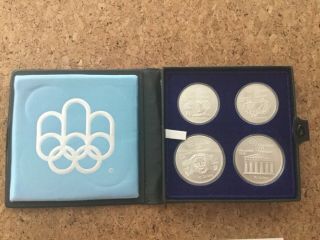 1976 Canada Montreal Olympics Proof Silver 4 - Coin Set - Series 2