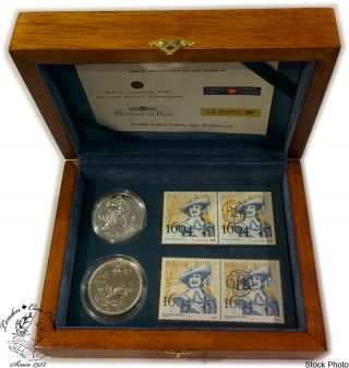 Canada 2004 400th Ann.  French Settlement In North America Coin And Stamp Set