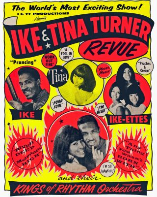 Ike And Tina Turner Concert Poster - 8x10photo