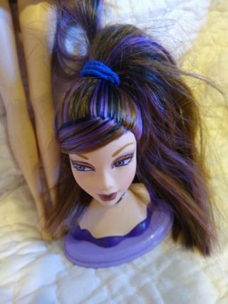 Barbie My Scene Swappin ' Styles Nolee doll and Head Purple Hair 3
