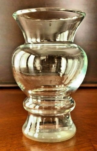 Vintage Clear Glass Small Mini Bud Vase 3.  75 " Tall