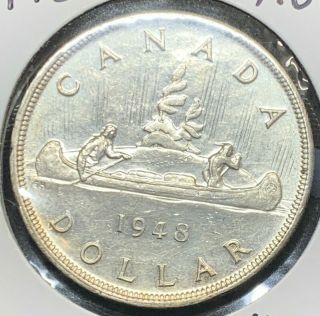 1948 Canada Silver Dollar Au Key Date