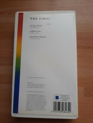 Wham The Final video cassette VHS released in 1986 CBS FOX George Michael 3