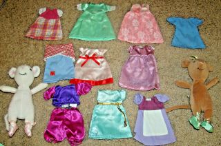 American Girl Angelina Ballerina & Alice Dolls 10 Fairy Tale Outfits Dresses