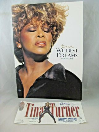 Tina Turner - Orig.  1996 " Wildest Dreams " Concert Programme & Ticket Stub