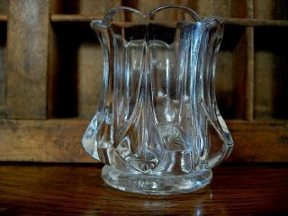 Vintage Us Glass Toothpick Holder " Pennsylvania " Eapg Circa 1898 (lot11)