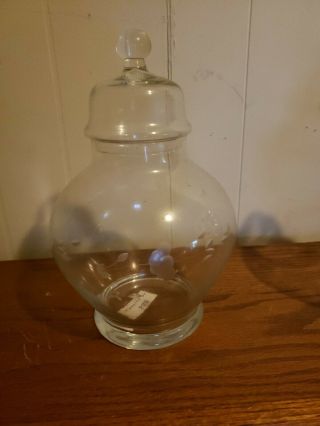 Princess House Crystal Heritage Apothecary Candy Jar With Lid 11in