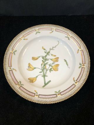 Royal Copenhagen Flora Danica 10” Dinner Plate 20/3549 Spartium Scoparium L.