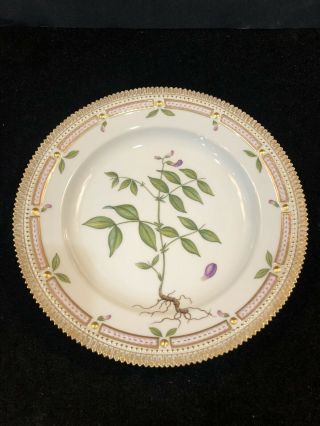 Royal Copenhagen Flora Danica 10” Dinner Plate 20/3549 Orobus Vernus L.