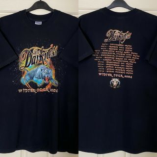Rare Official The Darkness British Winter Concert Tour T - Shirt 2004 Medium Adult