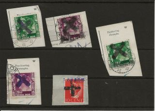Netherlands Indies Indonesia Japanese Occupation Cross Overprint With Dai Ni Hon