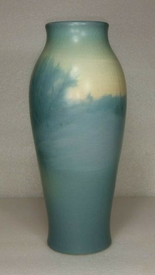 Vintage Rookwood Pottery Scenic Vellum Vase 937 Fred Rothenbusch 1911 2