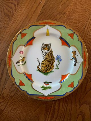Lynn Chase Tiger Raj Dinner Plates Set Of Six