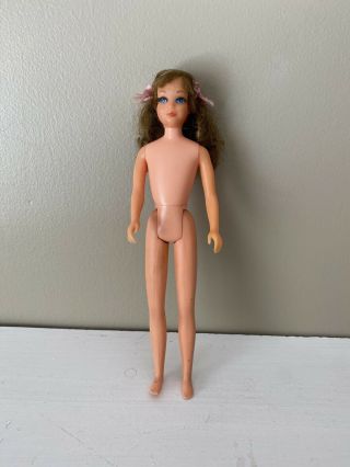 Vintage Mattel Barbie Doll Brunette 1967 (used/no Box/naked,  Twist And Turn