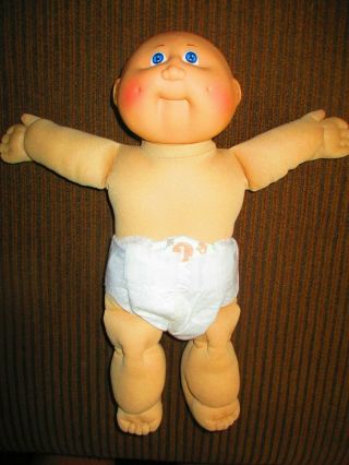 Vintage 1984 Cabbage Patch Kids Boy Doll By Coleco.  Freckles