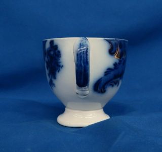 Flow Blue Grindley Argyle Footed Punch Cup 3