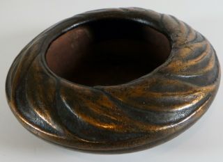 Extremely Rare,  Van Briggle Copper Clad Over Ceramic Bowl,  Model 646,  Dated 1911 2
