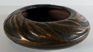 Extremely Rare,  Van Briggle Copper Clad Over Ceramic Bowl,  Model 646,  Dated 1911 3