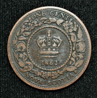 1862 Nova Scotia One Cent Vg
