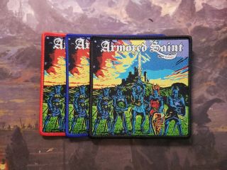 Armored Saint Heavy Metal Patch March Of The Saint Heavy Metal Woven Patch