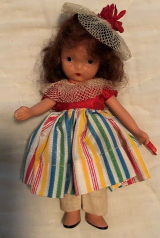Vintage Nancy Ann Storybook Bisque Doll Alice Sweet Alice 122 Jointed Legs