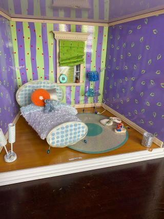 American Girl Ag Mini Illuma Room Purple Decor,  Bubble Bed Set,  Cool Things