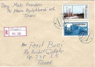 Albania 1971 - Cover Circulated From Tirane - With Registered