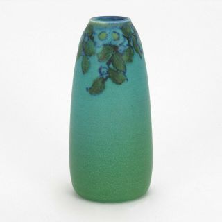 Rookwood Pottery Blue Green Wax Matte Floral Vase 1926 Arts & Crafts K Jones