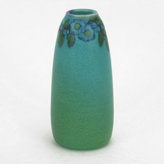 Rookwood Pottery blue green wax matte floral vase 1926 Arts & Crafts K Jones 2