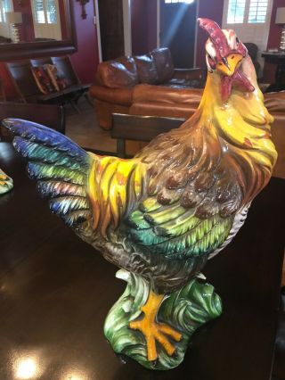 Sur La Table Italian Painted Ceramic Hen,  No Longer Available At Sur La Table