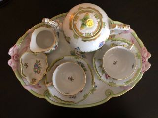 Herend China Queen Victoria tea set for two persons 2
