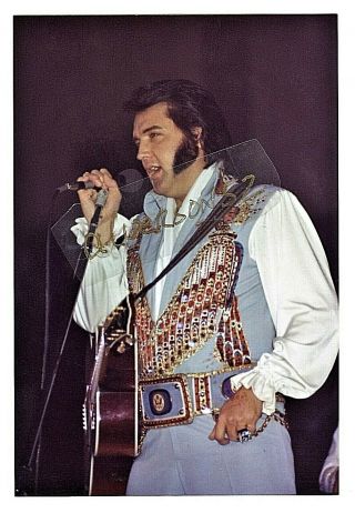 Elvis Presley & Charlie Hodge Concert Photo - Macon,  Ga - August 31,  1976