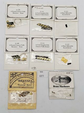 Lmas Doll House Miniatures - Hepplewhite Brass Pulls,