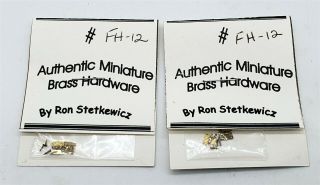 LMAS Doll House Miniatures - Brass Hardware Escutcheons Ron Stetkewicz 2