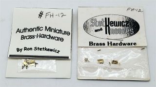 LMAS Doll House Miniatures - Brass Hardware Escutcheons Ron Stetkewicz 3