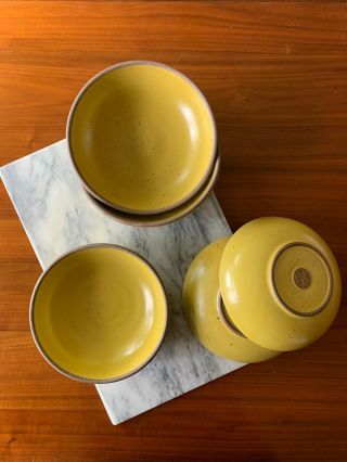 Six East Fork Pottery Everyday Bowls In Yuzu Glaze,  Hand - Thrown